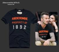 heren abercrombie korte tees property of 1892 donkere marineblauw oranje wit Den Haag Shop p8ugh921